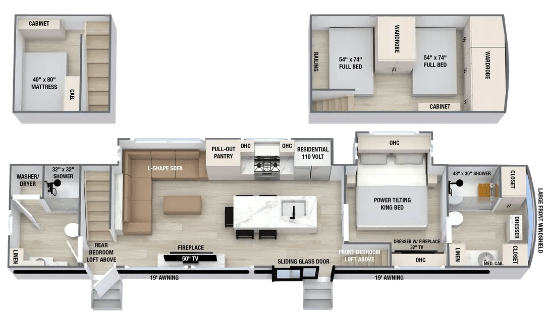 2027 Alliance RV Benchmark 44LFT floorplan