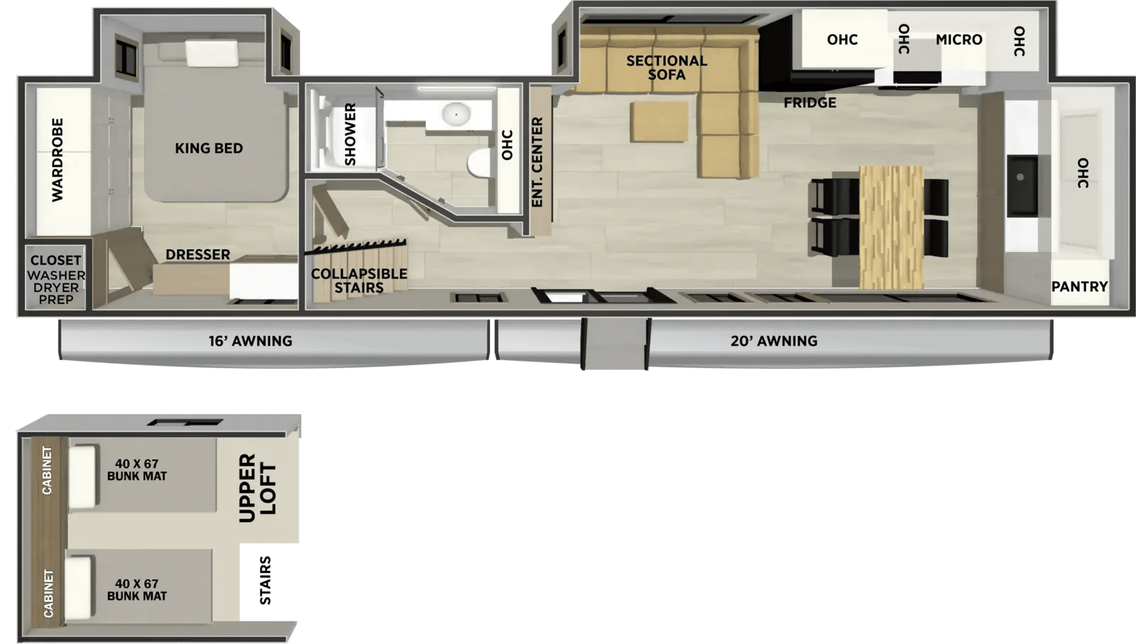 2027 Forest River Sierra Destination 422FKL floorplan