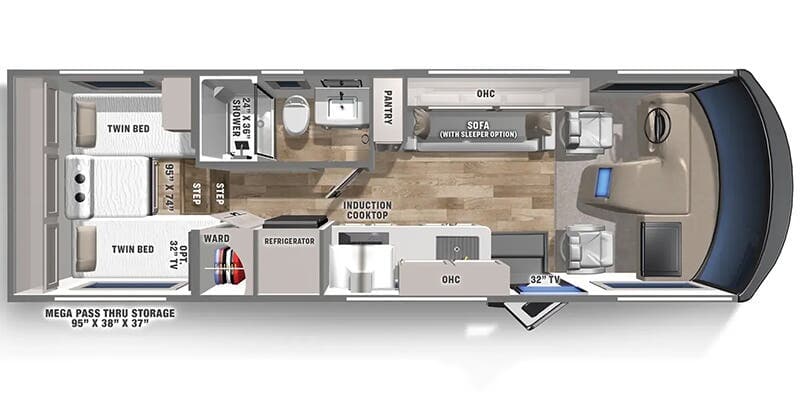 Coachmen Euro 25LE floorplan