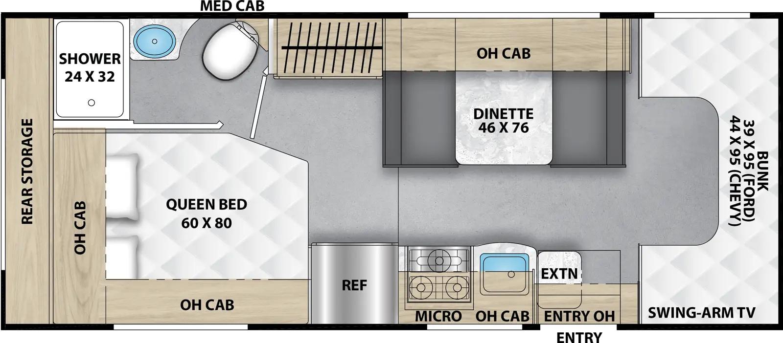 Coachmen Cross Trail 23XG floorplan