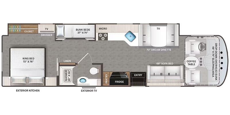 Thor Motor Coach Windsport 35J floorplan