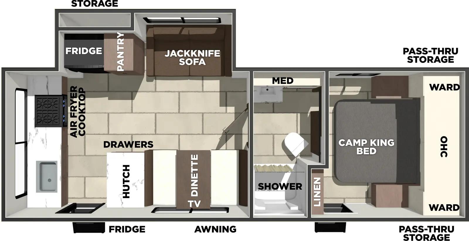 2026 Prime Time Tracer 235RK floorplan