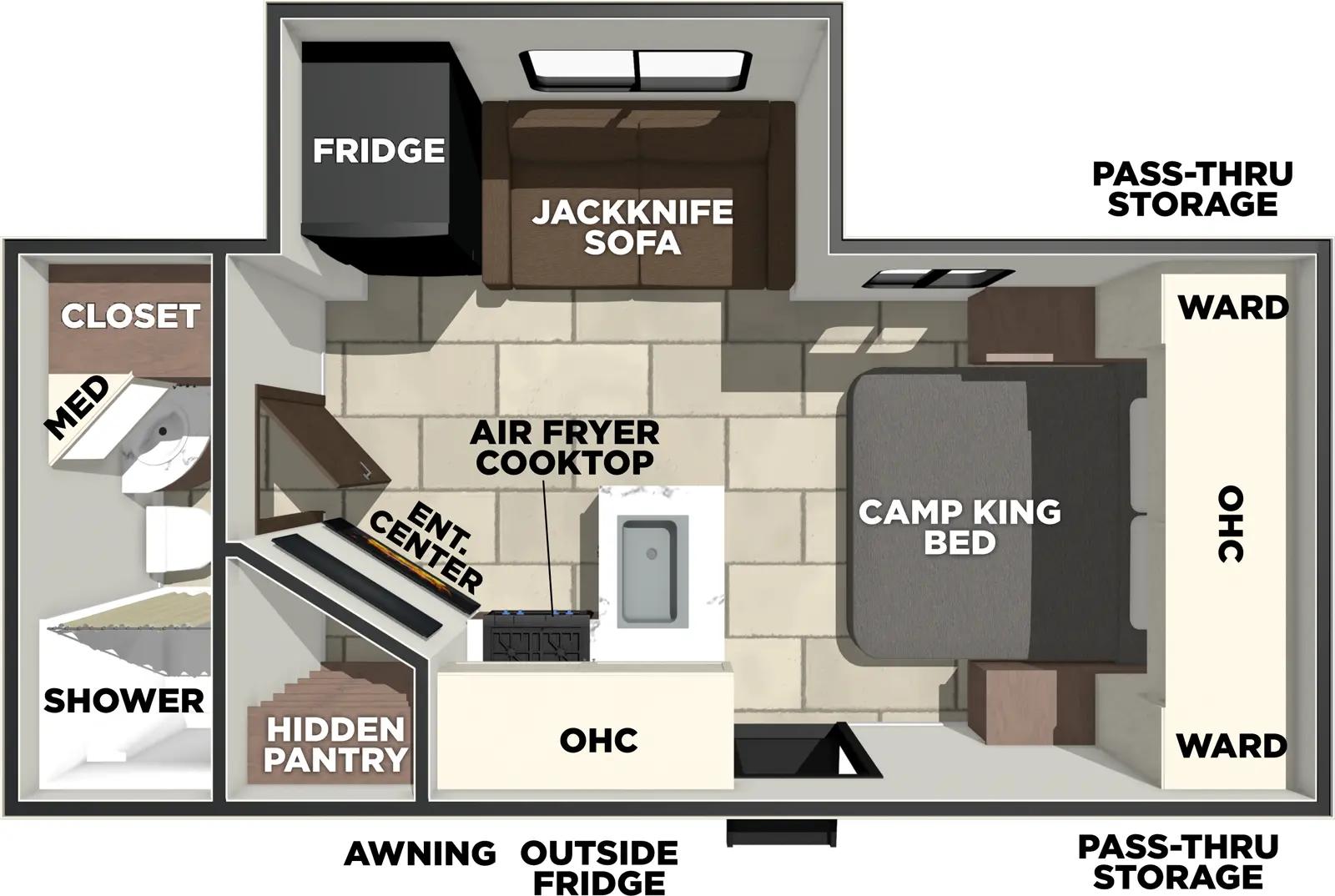 2026 Prime Time Tracer 195RB floorplan