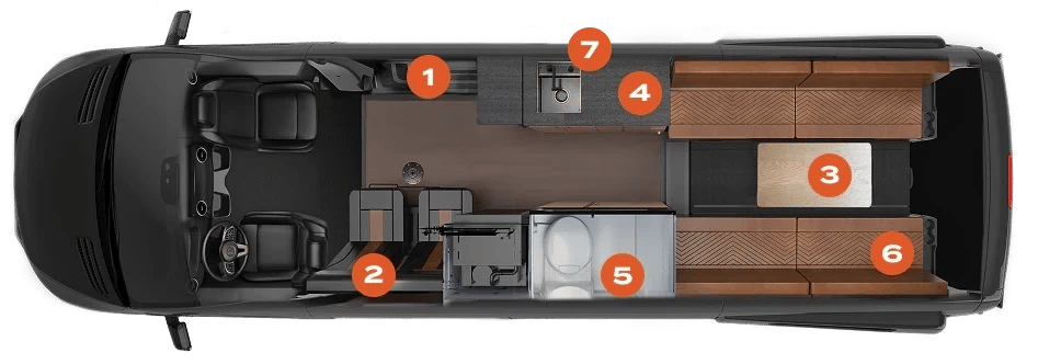 2027 Storyteller Overland TOUR MODE XL floorplan