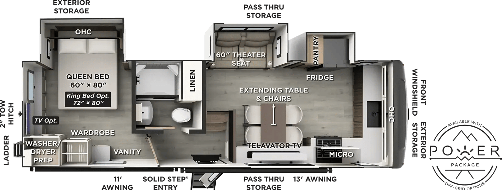 Forest River Rockwood Signature 290SFK floorplan