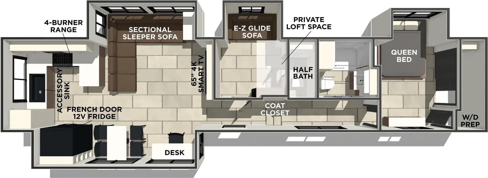 Forest River Crusader BONUS38 floorplan