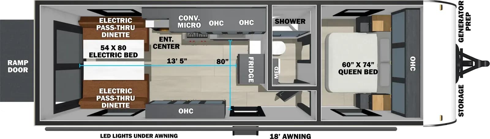Forest River Stealth 2513 floorplan