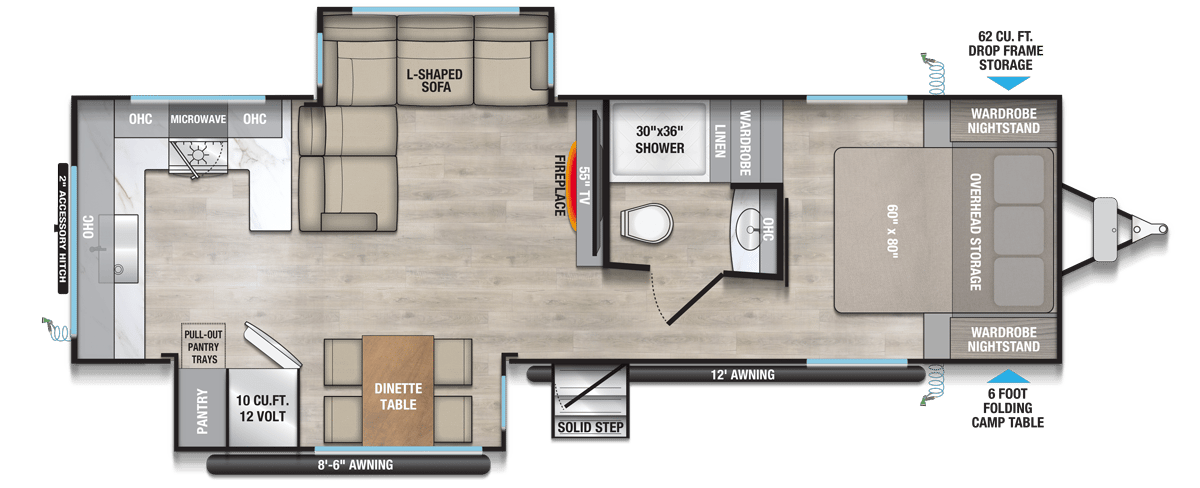 Alliance RV Delta 284RK floorplan
