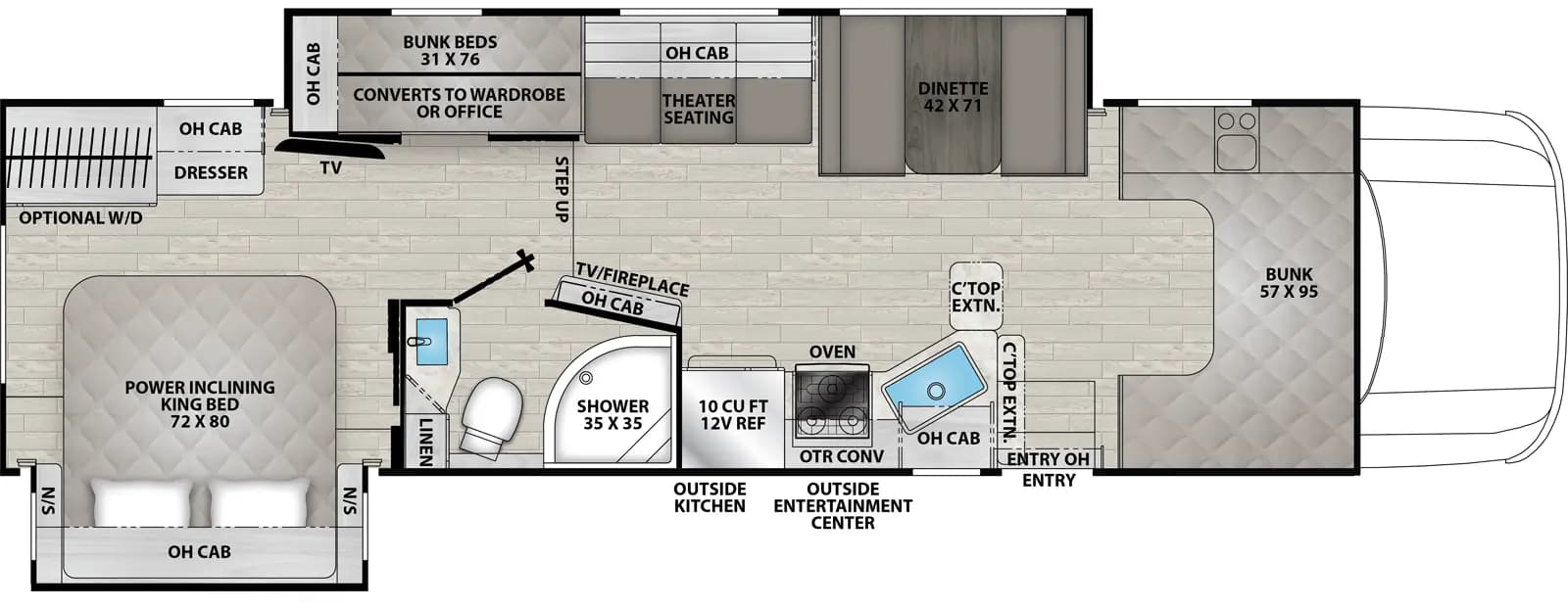 2026 Coachmen Entourage 340BH floorplan