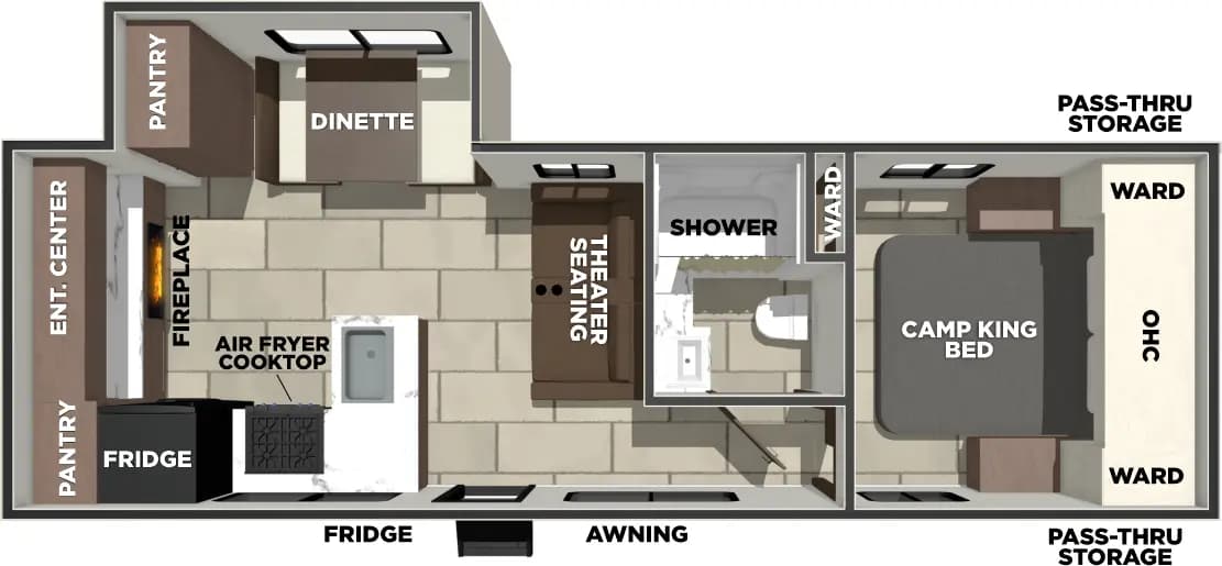 2026 Prime Time Tracer 248RE floorplan