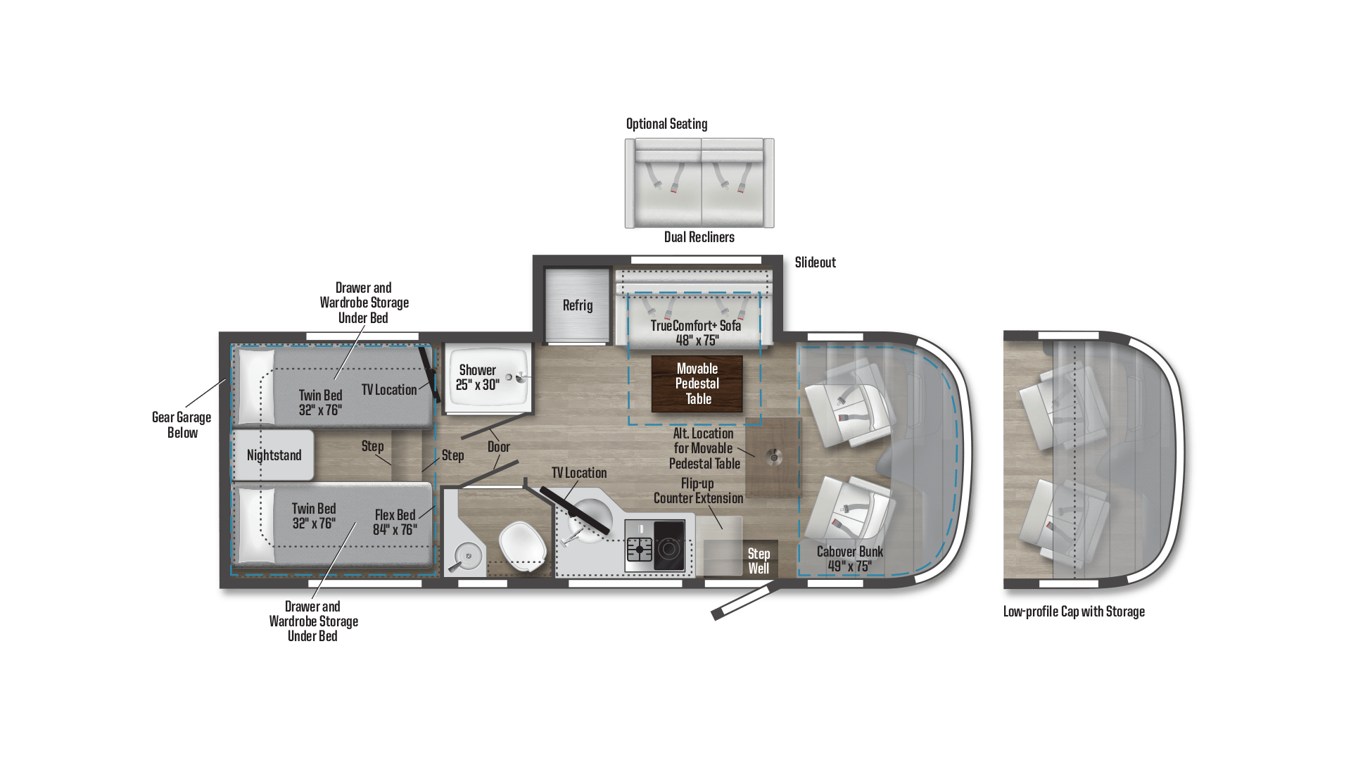 Winnebago View 24R floorplan