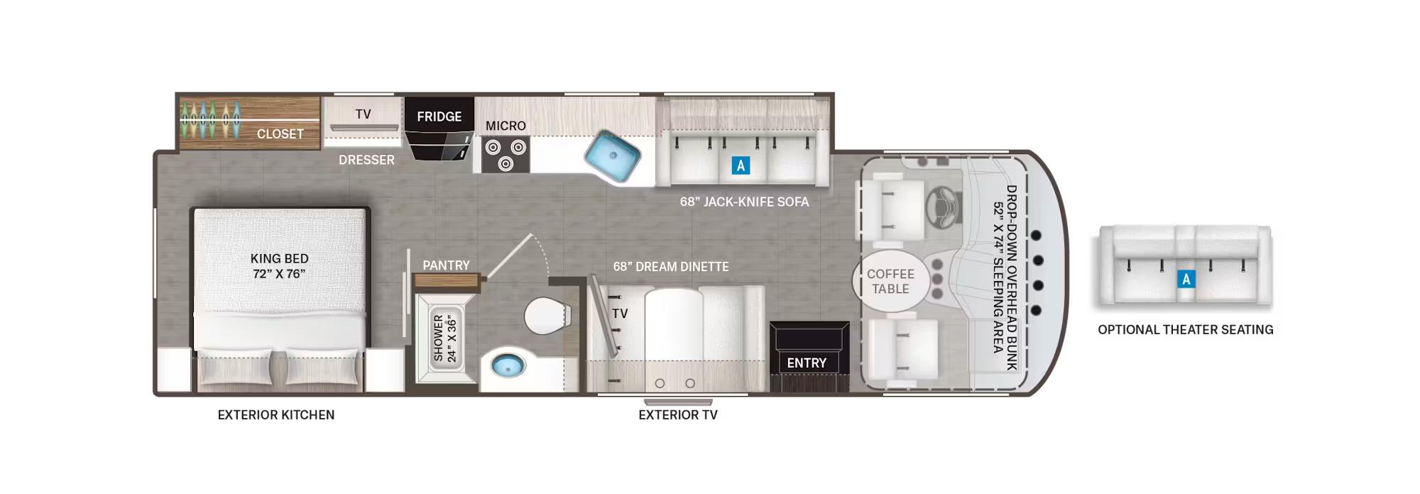Thor Motor Coach Windsport 29L floorplan
