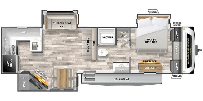 Forest River LaCrosse 3411RK floorplan