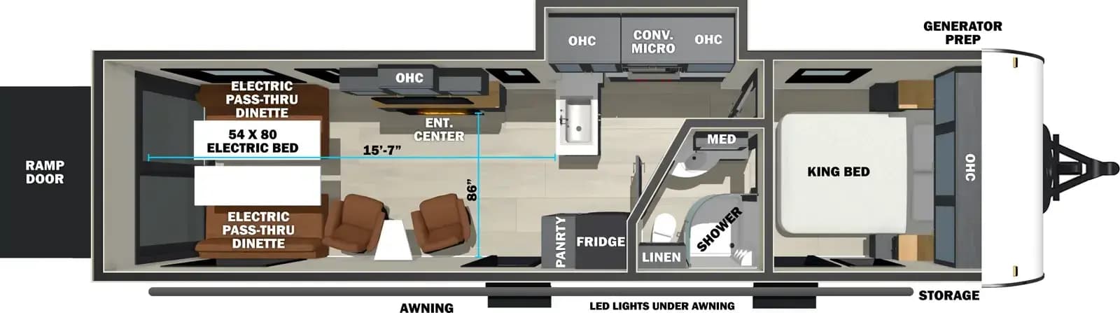 2027 Forest River Stealth 2900 floorplan