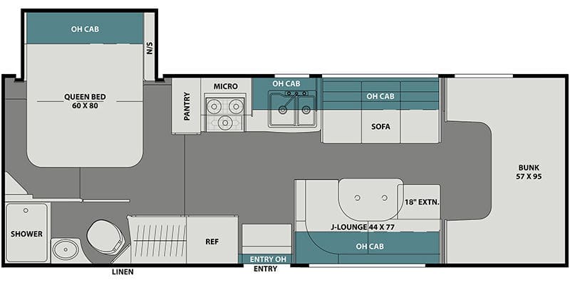 2020 Coachmen Leprechaun 260RS floorplan