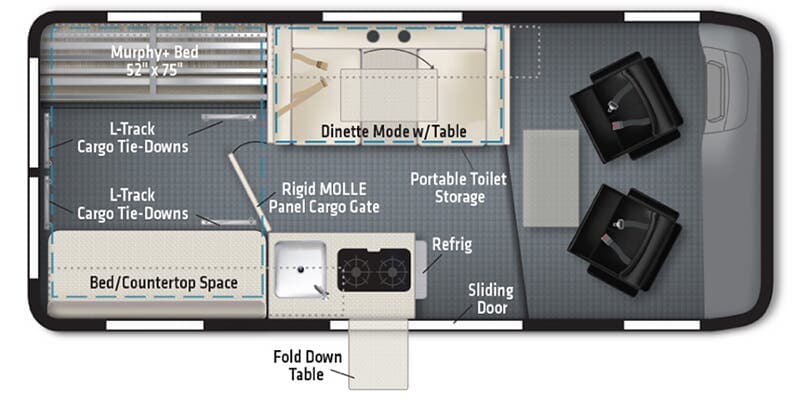 2024 Winnebago Solis Pocket 36A floorplan