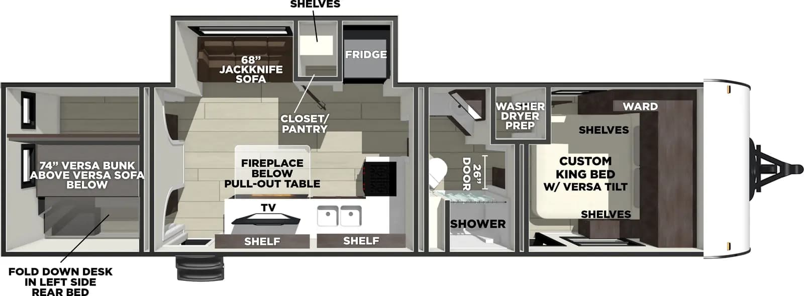 2026 Forest River Wildwood 300ICE floorplan