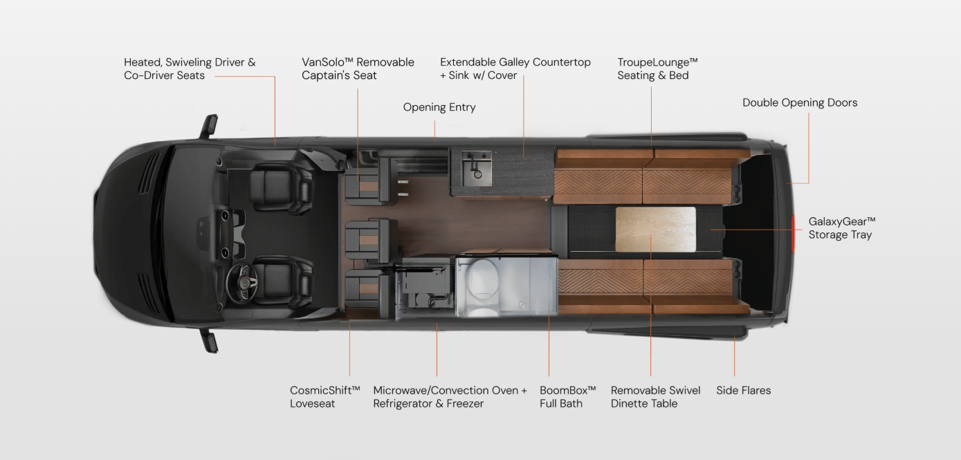 Storyteller Overland Crew Mode XL floorplan