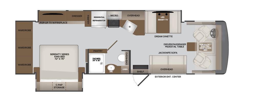 Holiday Rambler Invicta 32RW floorplan