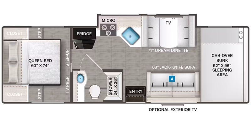 2024 Thor Motor Coach Four Winds 28Z floorplan