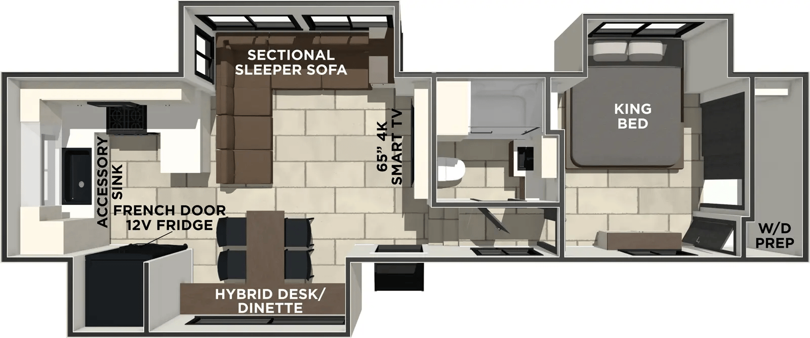 Forest River Crusader KING33 floorplan