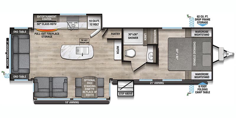 Alliance RV Delta 292RL floorplan