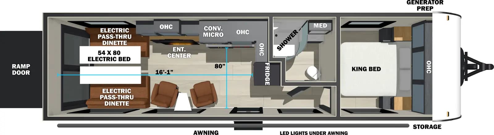 Forest River Stealth 2730 floorplan