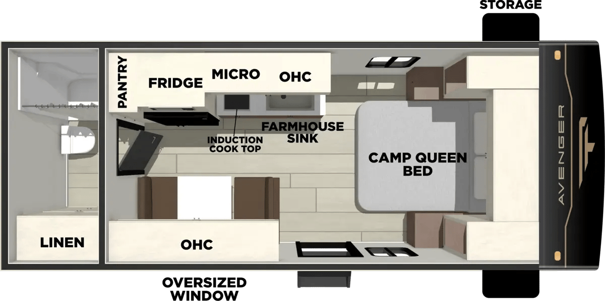 Forest River Avenger 16RBX floorplan