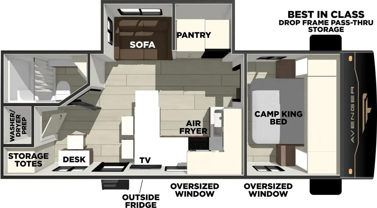 Forest River Avenger 25MKO floorplan