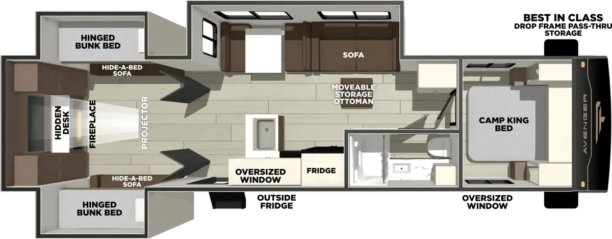 Forest River Avenger 30PO floorplan