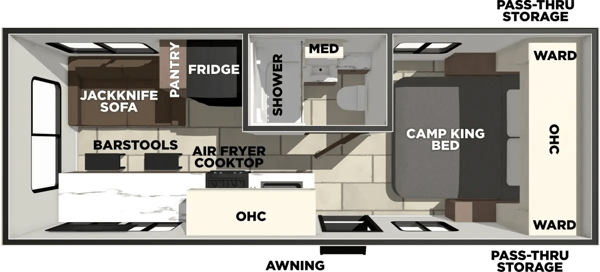Forest River Tracer 220RS floorplan