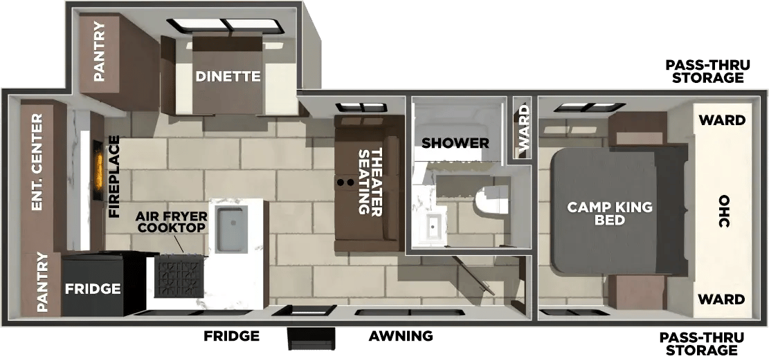Forest River Tracer 248RE floorplan