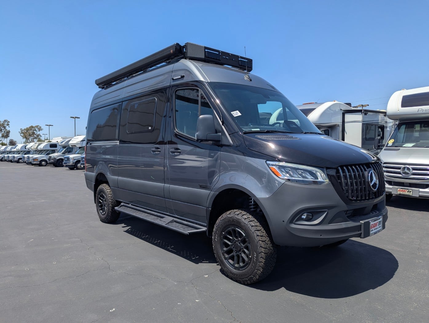 Class B camper vans at Giant RV Downey