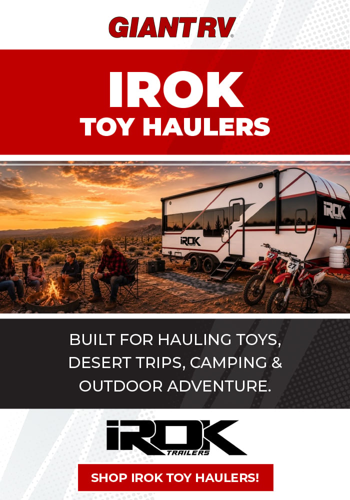 iROK Toy Haulers — built for hauling toys, desert trips, camping & outdoor adventure